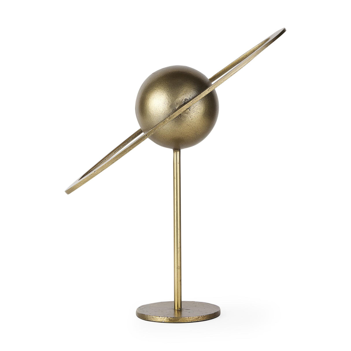 Mercana Atlas 15.0L x 7.0W x 16.0H Gold Metal Solar System Ornament