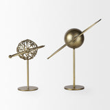Mercana Atlas 15.0L x 7.0W x 16.0H Gold Metal Solar System Ornament