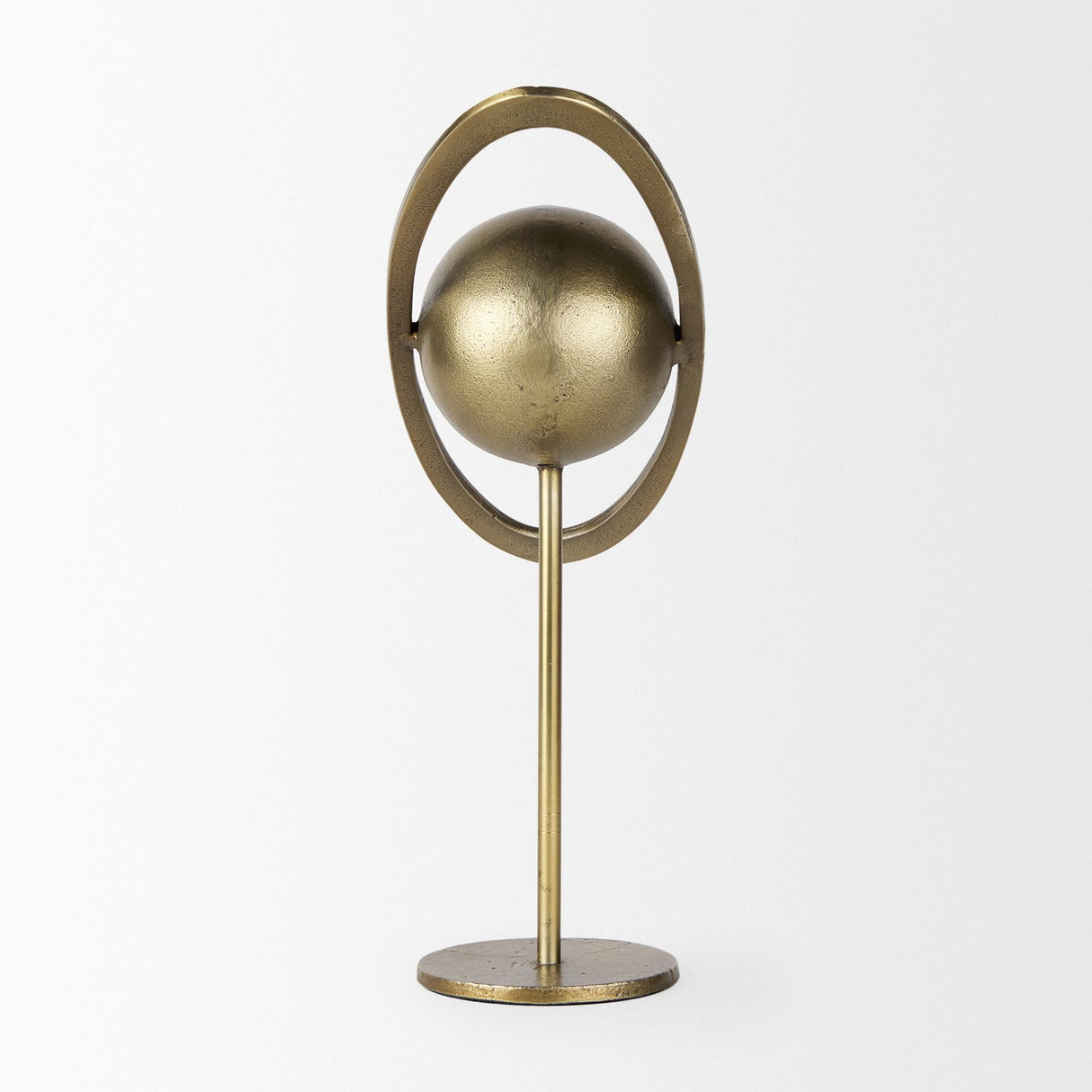 Mercana Atlas 15.0L x 7.0W x 16.0H Gold Metal Solar System Ornament