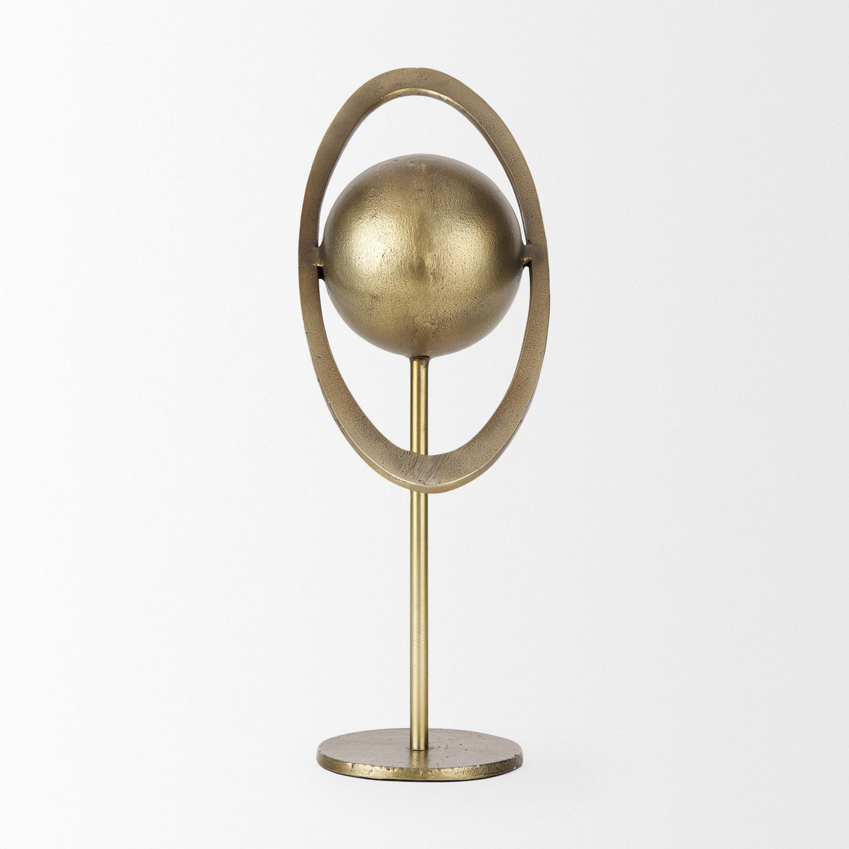 Mercana Atlas 15.0L x 7.0W x 16.0H Gold Metal Solar System Ornament