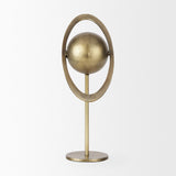Mercana Atlas 15.0L x 7.0W x 16.0H Gold Metal Solar System Ornament