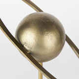 Mercana Atlas 15.0L x 7.0W x 16.0H Gold Metal Solar System Ornament