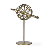 Mercana Atlas 10.0L x 8.0W x 12.0H Gold Metal Solar System Ornament