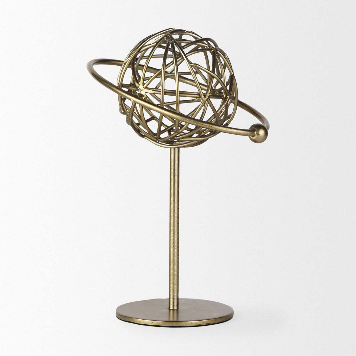 Mercana Atlas 10.0L x 8.0W x 12.0H Gold Metal Solar System Ornament