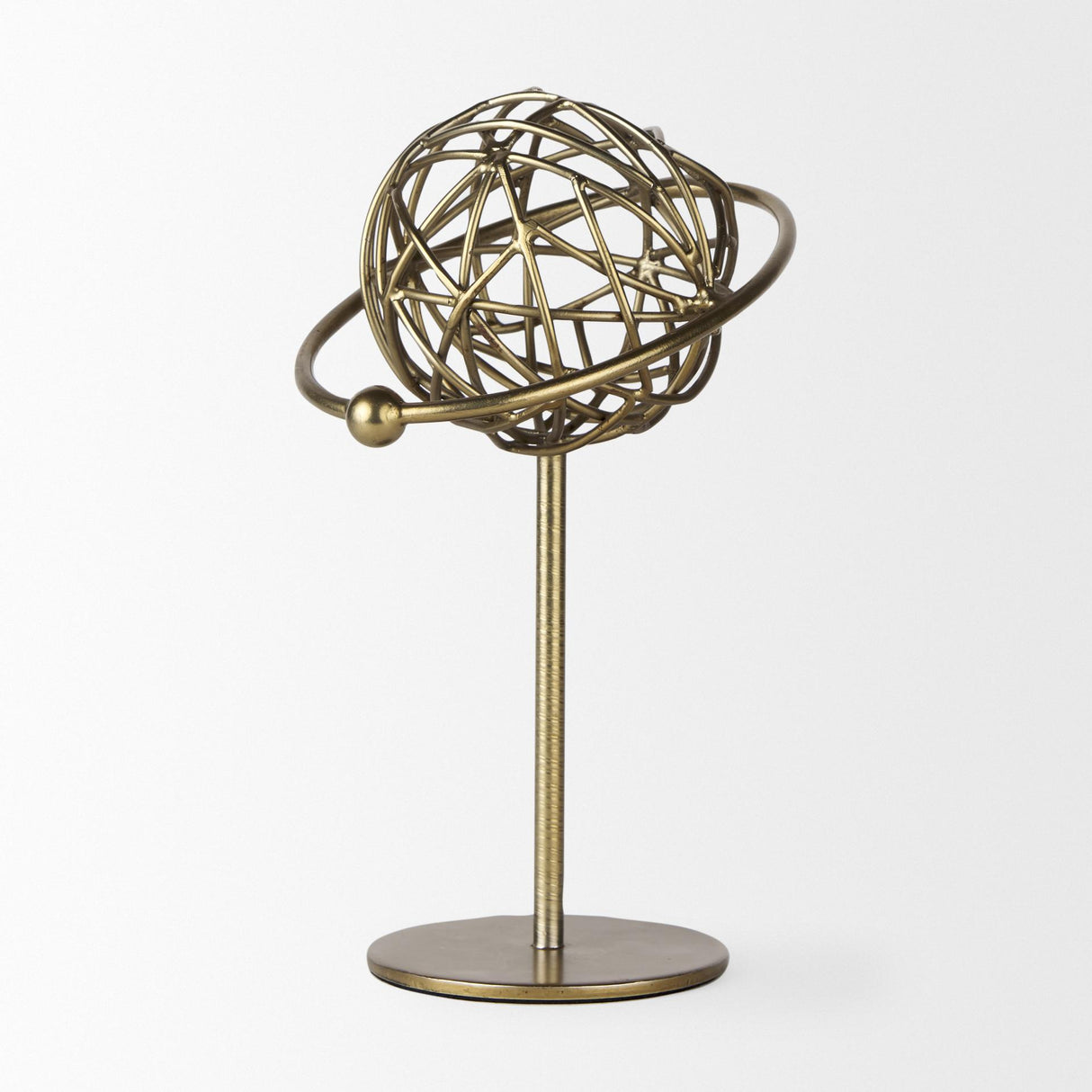 Mercana Atlas 10.0L x 8.0W x 12.0H Gold Metal Solar System Ornament