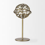 Mercana Atlas 10.0L x 8.0W x 12.0H Gold Metal Solar System Ornament