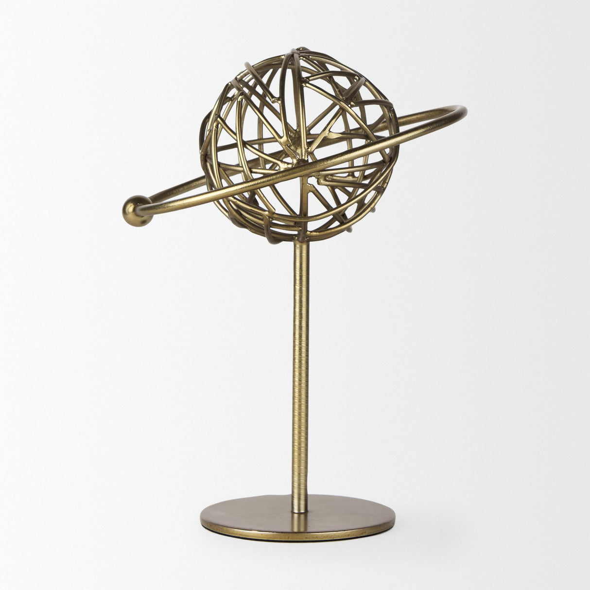 Mercana Atlas 10.0L x 8.0W x 12.0H Gold Metal Solar System Ornament