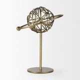 Mercana Atlas 10.0L x 8.0W x 12.0H Gold Metal Solar System Ornament