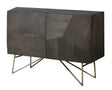 Mercana Darwin Dark Brown Wood 2 Door Accent Cabinet