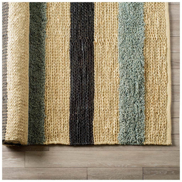 Mercana Dolman 8 x 10 Multi-Colored Jute Hand Woven Rug