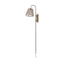 Mercana Kiley 28.0L x 7.0W x 15.6H Brown Woven Shade W/Black Metal Wall Sconce