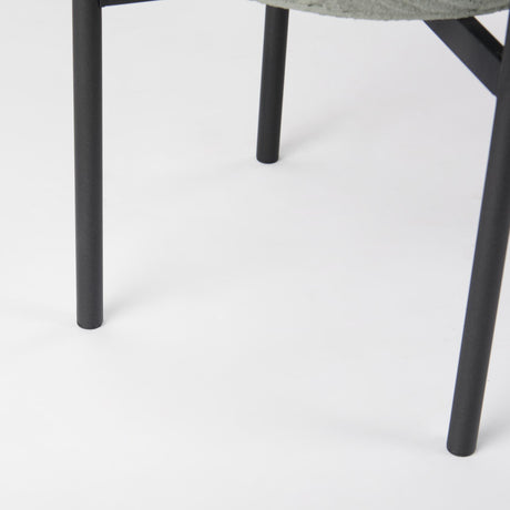 Mercana Mabel Set of Two 15.4 x 24.8 Green Top W/ Black Iron Base Plant Stands