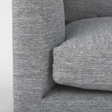 Mercana Valence 3 Piece (W/ 2 x Ottoman) Castlerock Gray Modular Sofa Set
