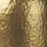 Mercana Leo 18.0L x 18.0W x 31.0H Gold Hammered W/White Fabric Shade Table Lamp