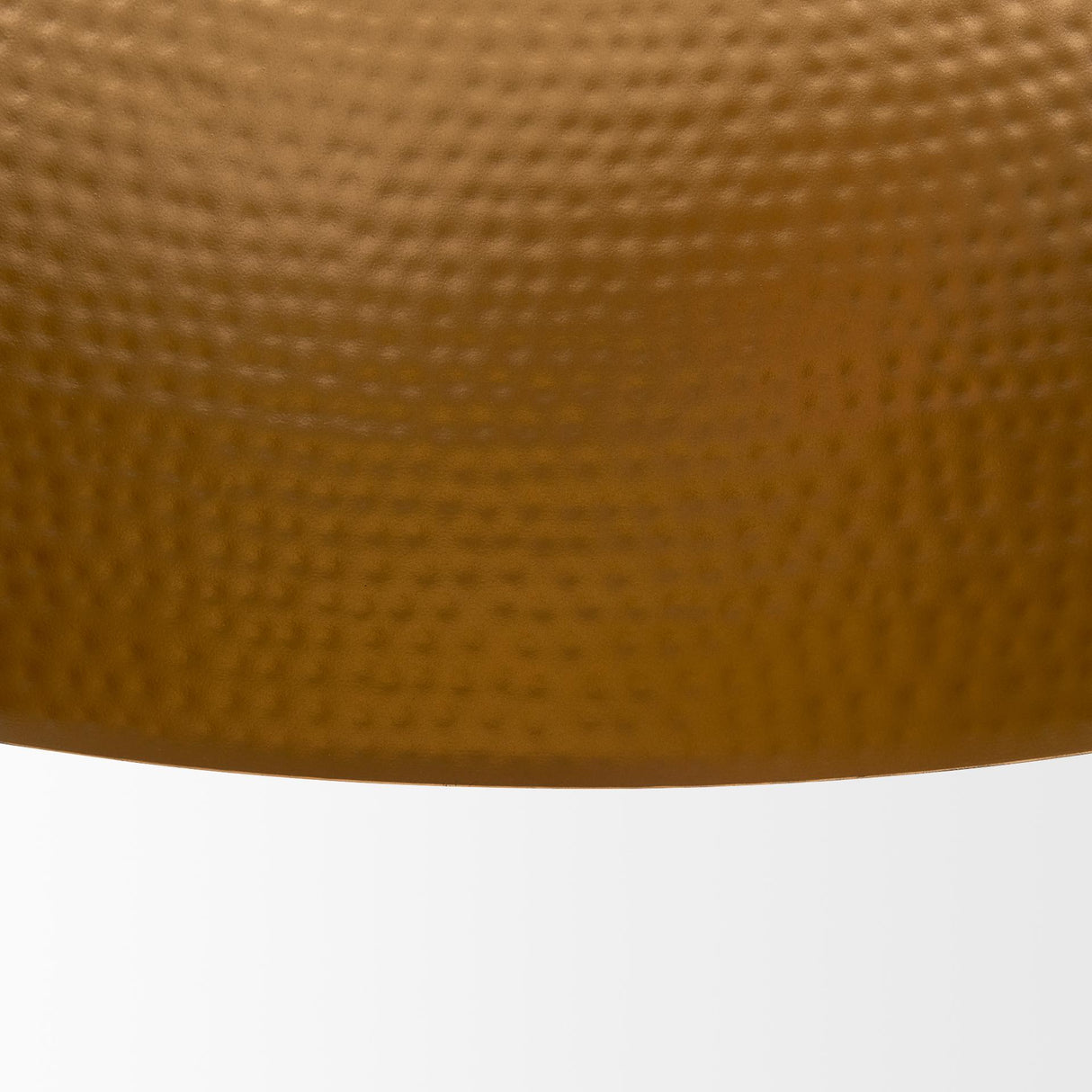 Mercana Karina 24" Round Matte Black Hammered Metal Dome Pendant Light