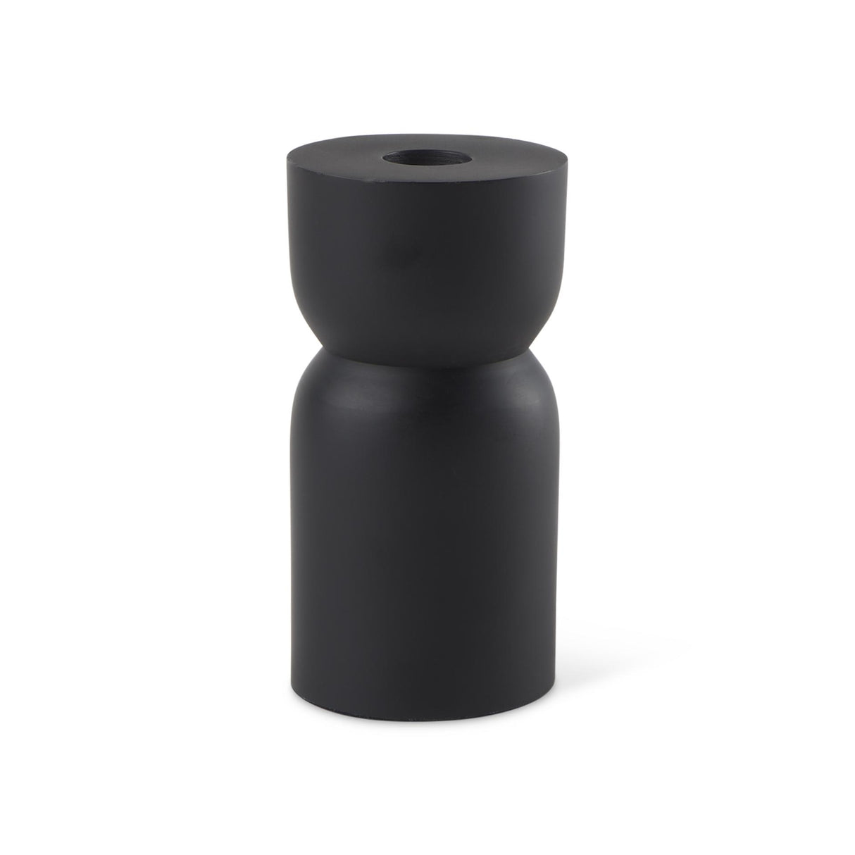 Mercana Malta Small Black Metal Candle Holder