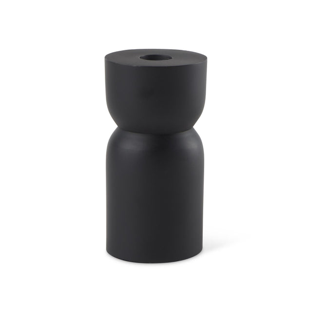 Mercana Malta Small Black Metal Candle Holder