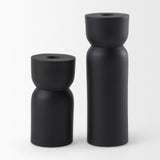 Mercana Malta Small Black Metal Candle Holder
