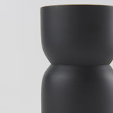 Mercana Malta Small Black Metal Candle Holder