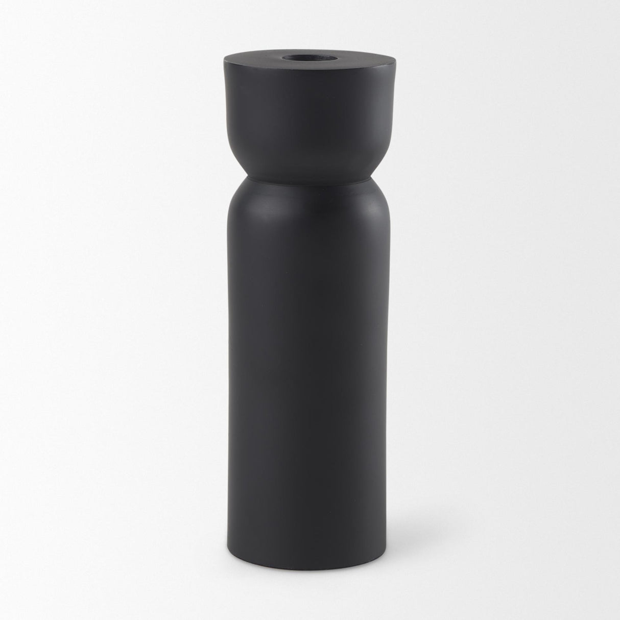 Mercana Malta Black Large Metal Candle Holder