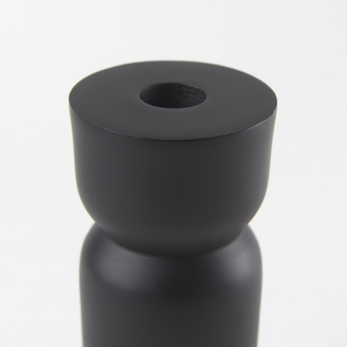 Mercana Malta Black Large Metal Candle Holder