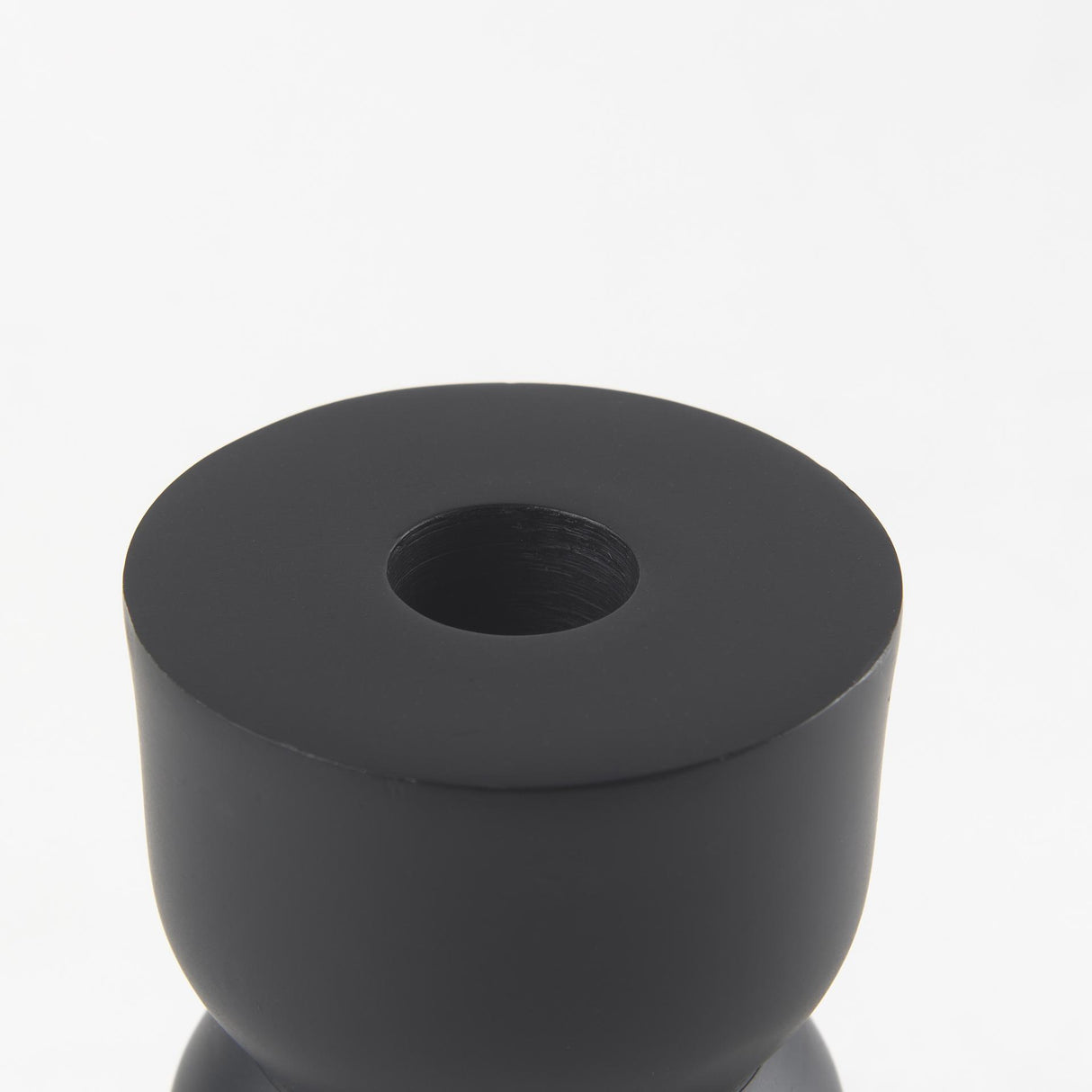 Mercana Malta Black Large Metal Candle Holder