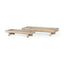 Mercana Carver Set of 2 Rectangular White Washed Wood Trays