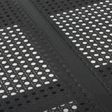 Mercana Arvin 59.1L x 17.7W x 18.1H Black Wooden Bench