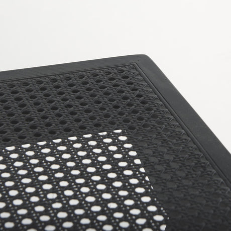 Mercana Arvin 59.1L x 17.7W x 18.1H Black Wooden Bench