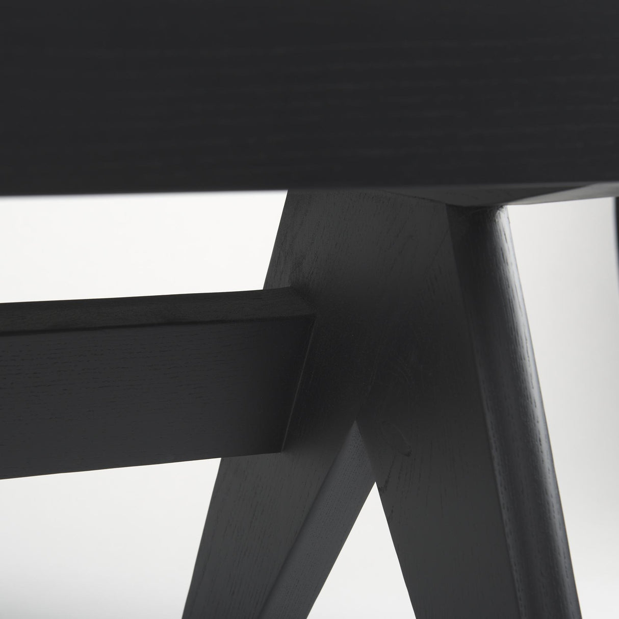 Mercana Arvin 59.1L x 17.7W x 18.1H Black Wooden Bench