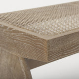 Mercana Arvin 59.1L x 17.7W x 18.1H Brown Wooden Bench