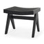 Mercana Arvin 21.7L x 17.7W x 18.1H Black Wooden Stool