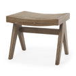 Mercana Arvin 21.7L x 17.7W x 18.1H Medium Brown Wooden Stool