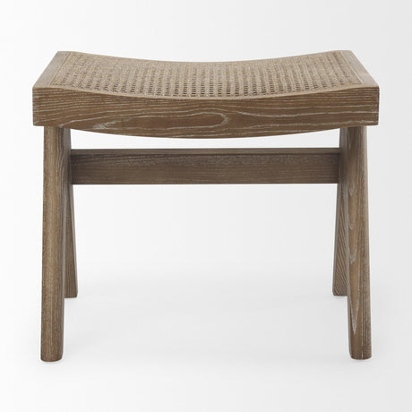 Mercana Arvin 21.7L x 17.7W x 18.1H Medium Brown Wooden Stool