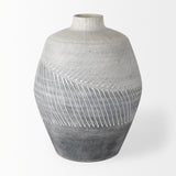 Mercana Blume 10H Off-White w/ Gray Textured Vase