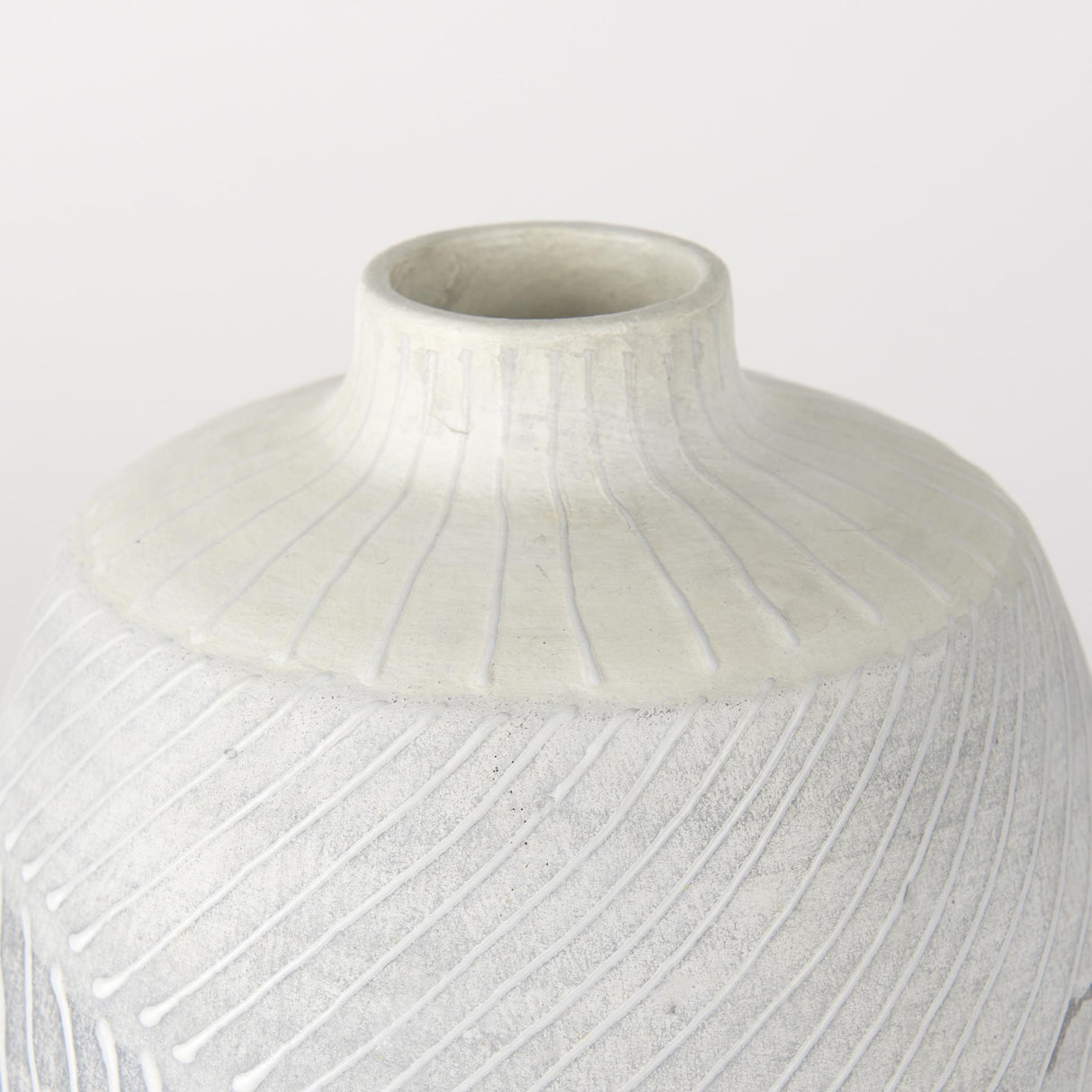 Mercana Blume 10H Off-White w/ Gray Textured Vase