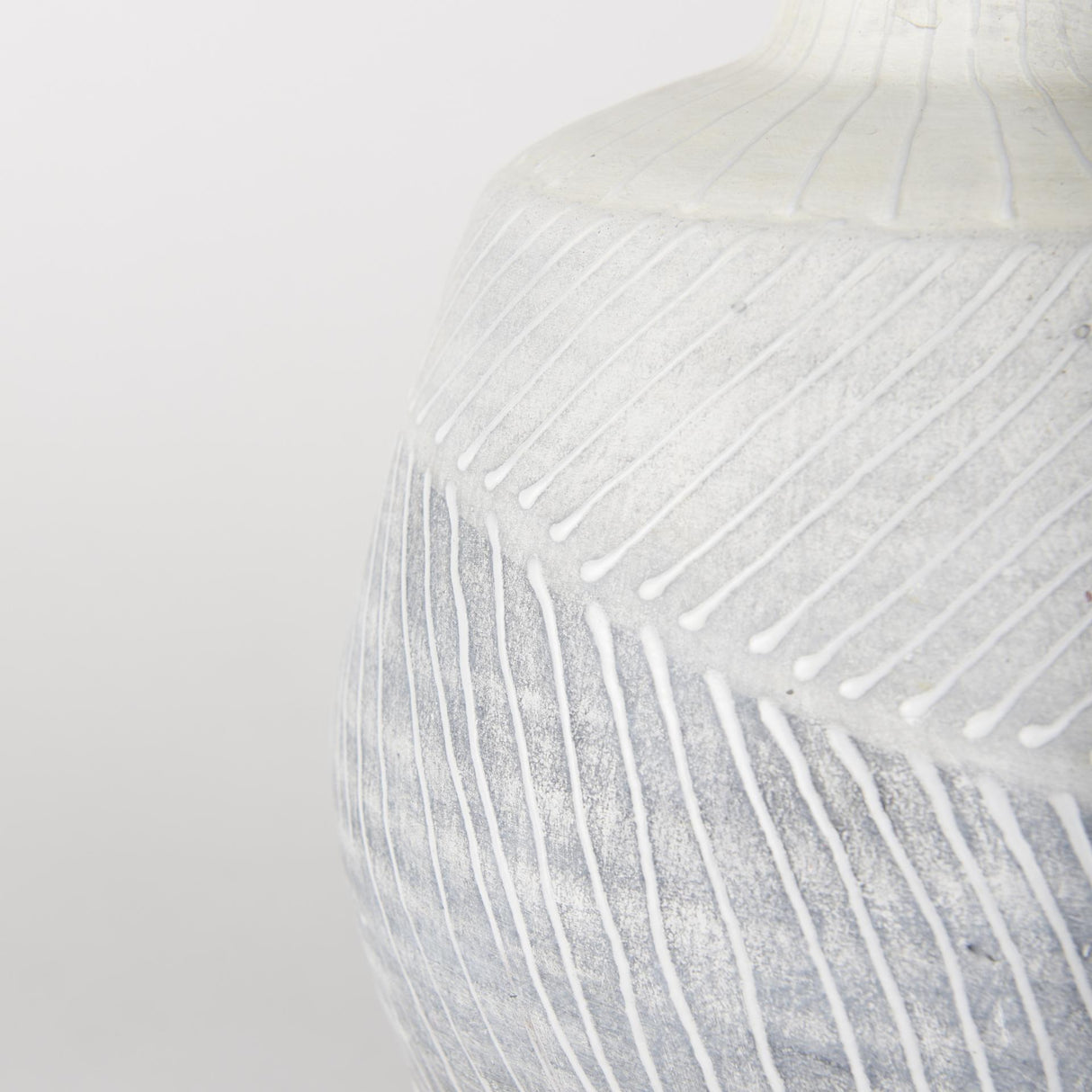 Mercana Blume 10H Off-White w/ Gray Textured Vase