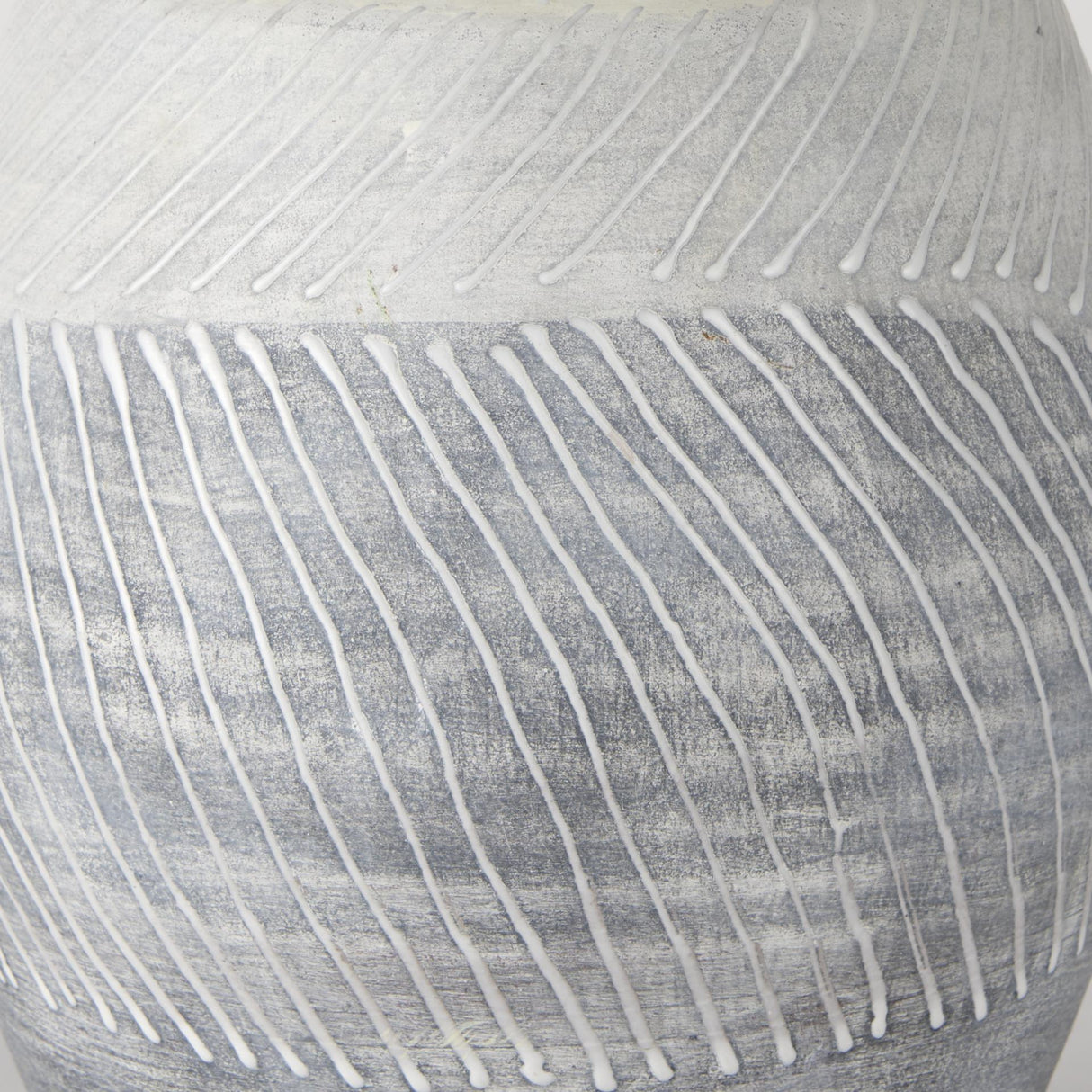 Mercana Blume 10H Off-White w/ Gray Textured Vase