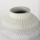 Mercana Blume 12.5H Off-White w/ Gray Textured Vase