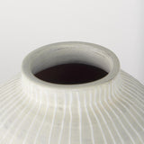 Mercana Blume 12.5H Off-White w/ Gray Textured Vase