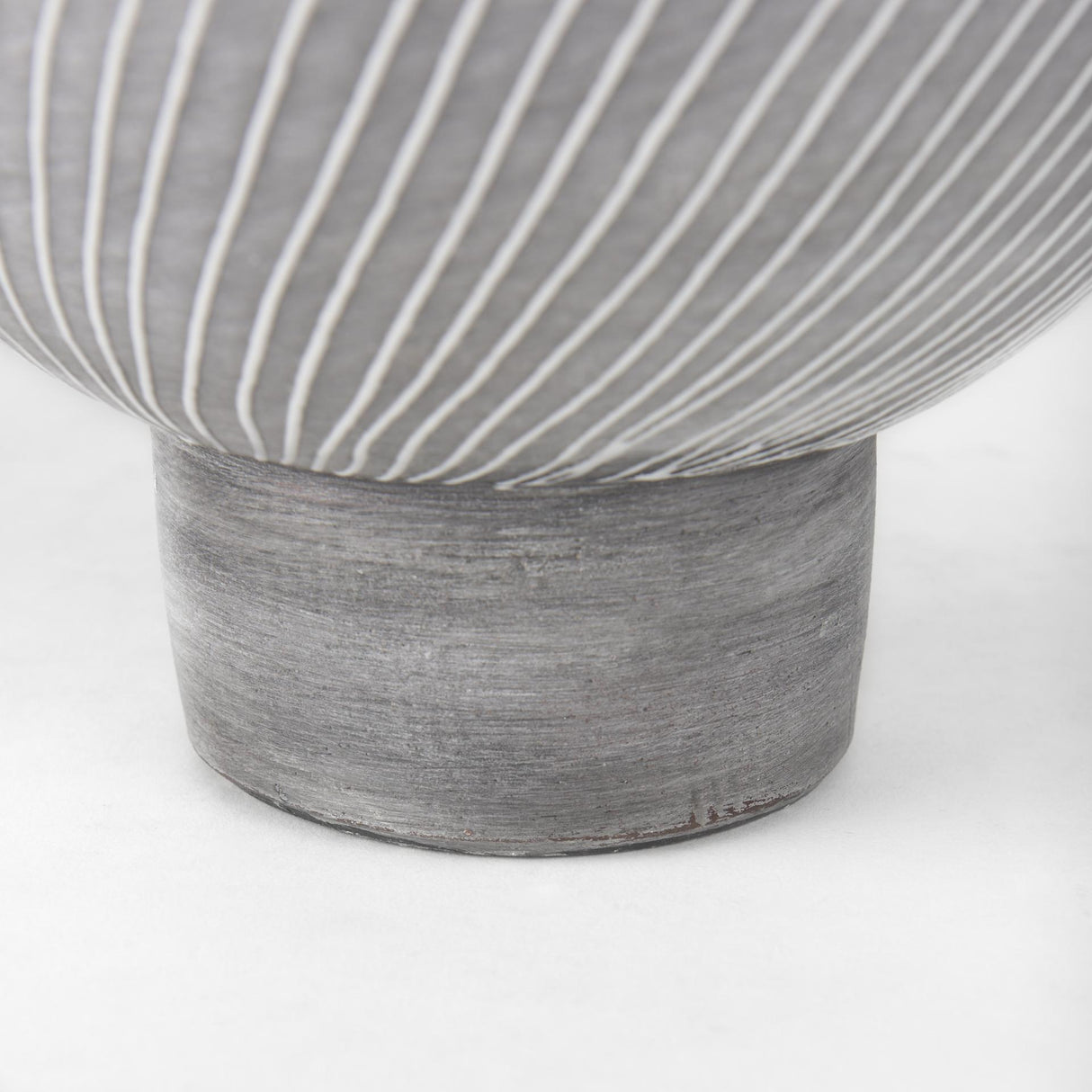 Mercana Blume 12.5H Off-White w/ Gray Textured Vase