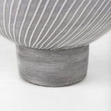 Mercana Blume 12.5H Off-White w/ Gray Textured Vase