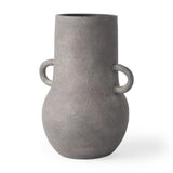 Mercana Armani 10.4H Brown-Gray Double Ear Ceramic Vase