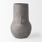 Mercana Armani 10.4H Brown-Gray Double Ear Ceramic Vase