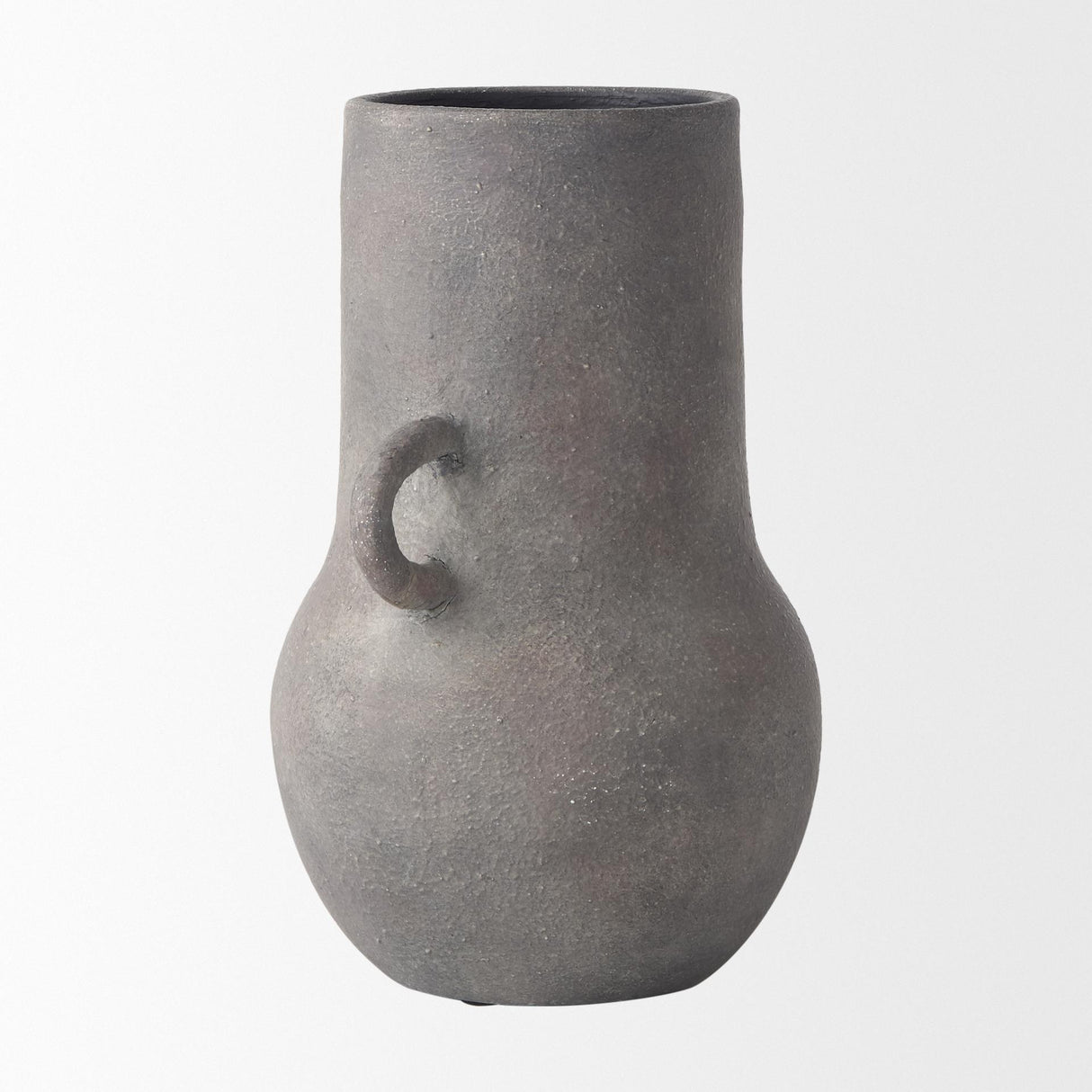 Mercana Armani 10.4H Brown-Gray Double Ear Ceramic Vase