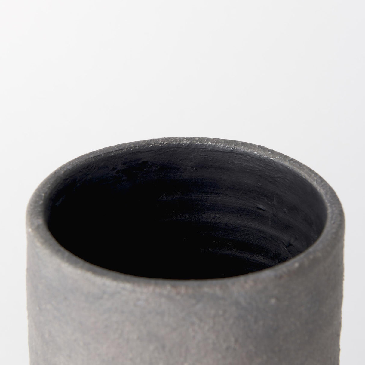 Mercana Armani 10.4H Brown-Gray Double Ear Ceramic Vase