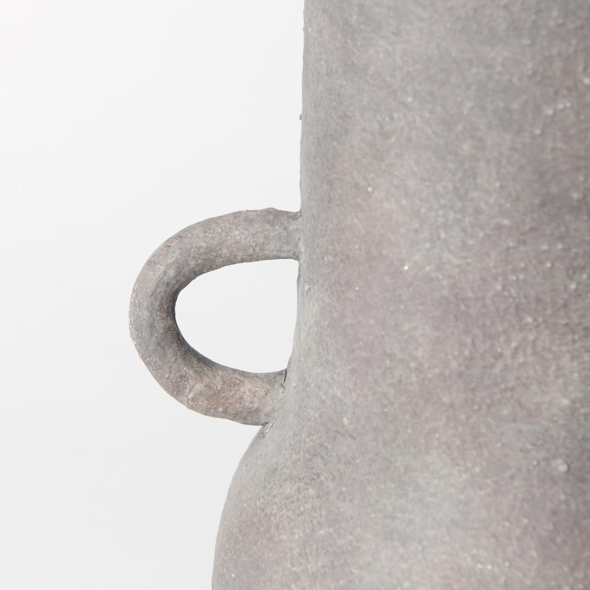 Mercana Armani 10.4H Brown-Gray Double Ear Ceramic Vase