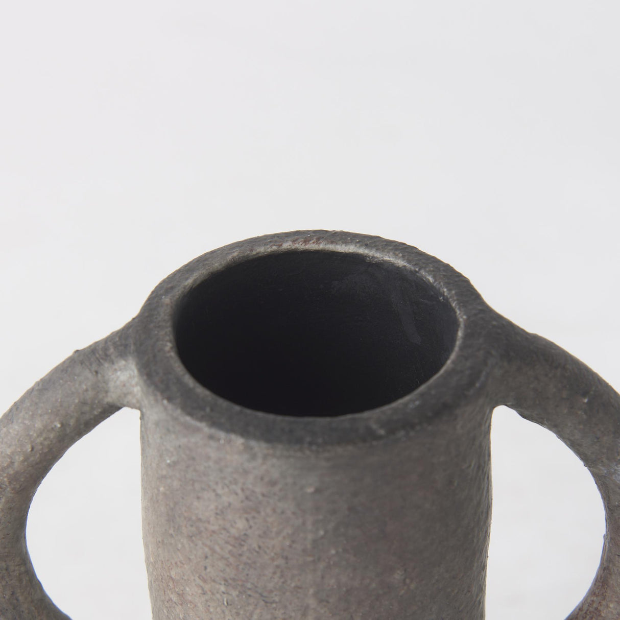 Mercana Armani 6.7H Brown-Gray Double Ear Vase