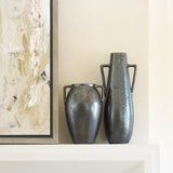 Mercana Kora Medium Dark Metallic Double Ear Vase