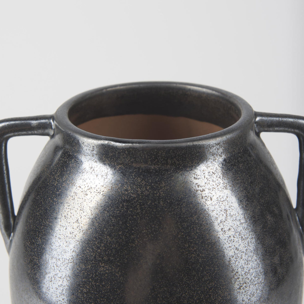 Mercana Kora Medium Dark Metallic Double Ear Vase